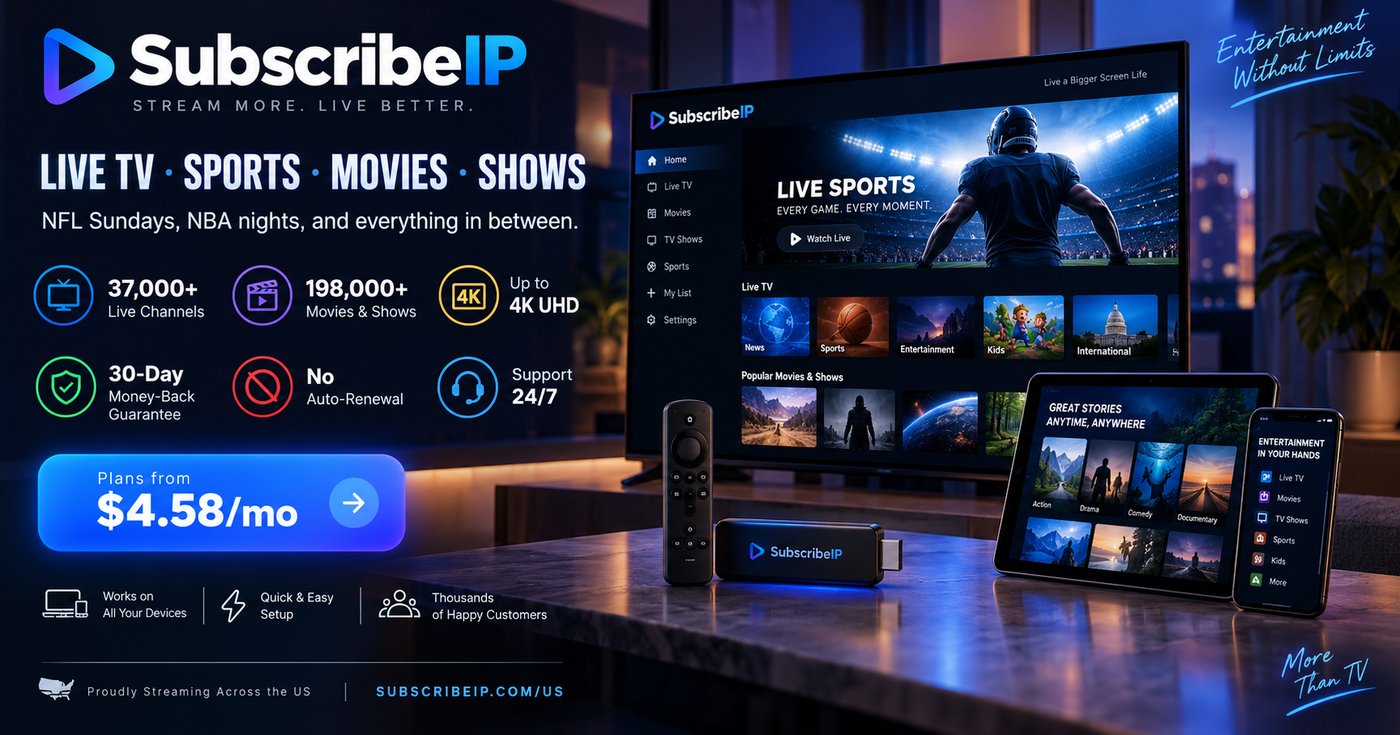 Understand the parts of an IPTV subscription plan: term length, connections, channel lineup, on-demand library and support.